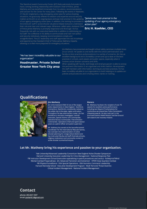 Porter Consulting website screenshot